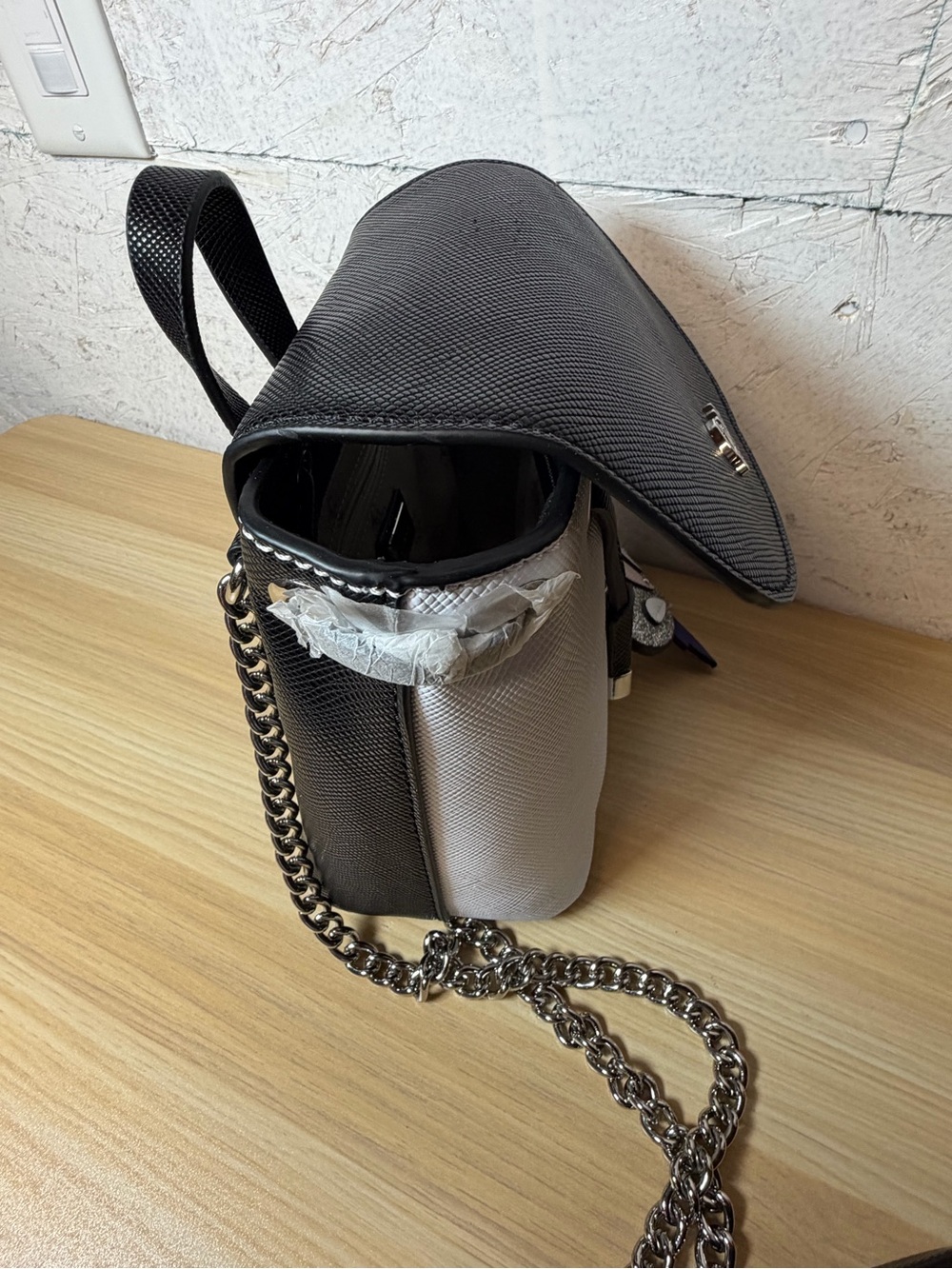 Guess Varsity Pop Mini Pin Up Crossbody Bag - Picture 8 of 13